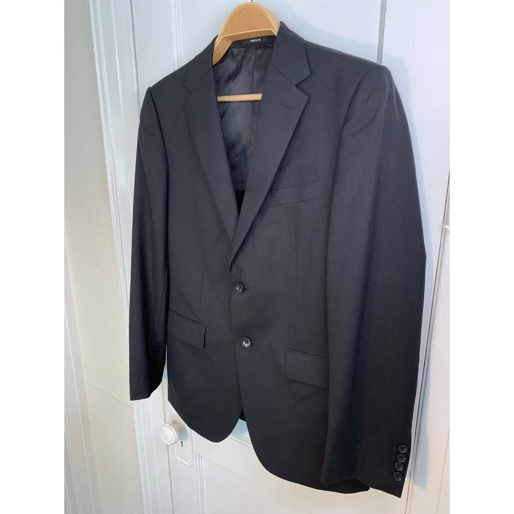 Comme Ca Ism Japanese Brand Mens Tropical Jacket Two Button Navy Suit Blazer / L